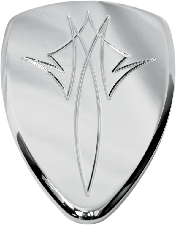 Baron - Replacement Pin Stripe Big Air Kit Cover - Chrome - Replacement Air Cleaner Cover - BA-2800-13