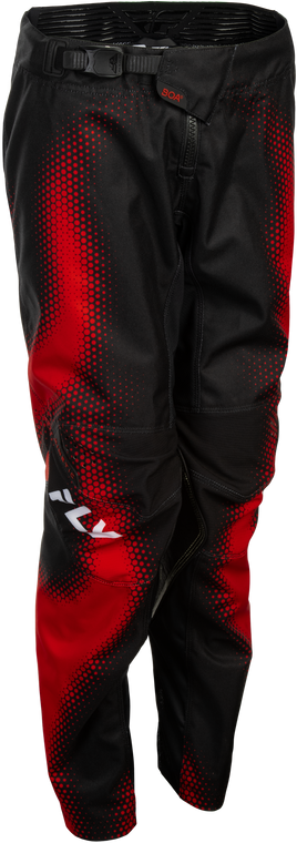 Fly Racing - Youth Kinetic Torch Pants Black/red/white Sz 18