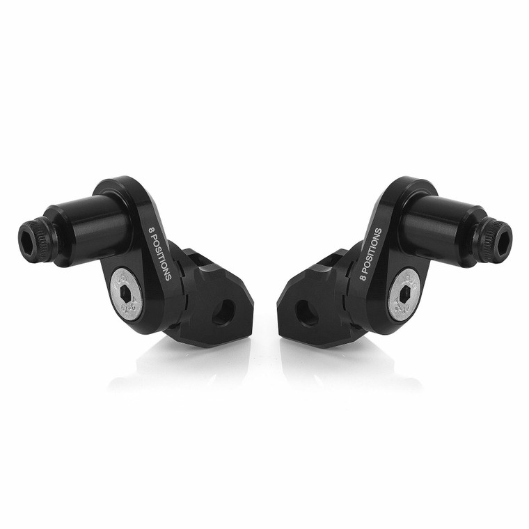 Rizoma - Eccesntric Footpeg Mount Kit Rider Adjust Black Pr