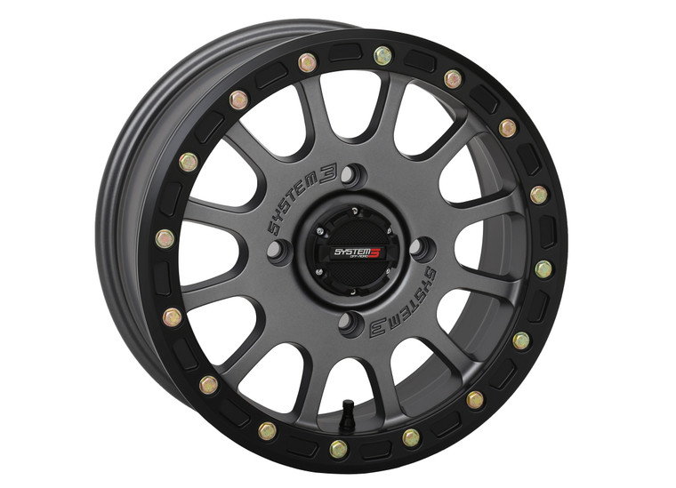 System 3 - Sb5 Bl Wheel 14x7 5+2 (+38mm) 4/137 Matte Gunmetal Grey
