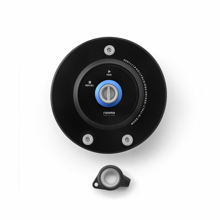 Rizoma - Gas Cap Locking Black/blue Bmw