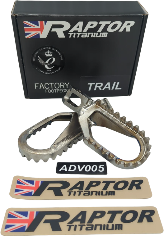 Raptor - Titanium Foot Pegs Adv Pr Bmw