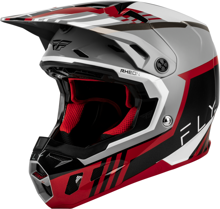 Fly Racing - Youth Formula Cc Strike Helmet Grey/red/black/white Yl