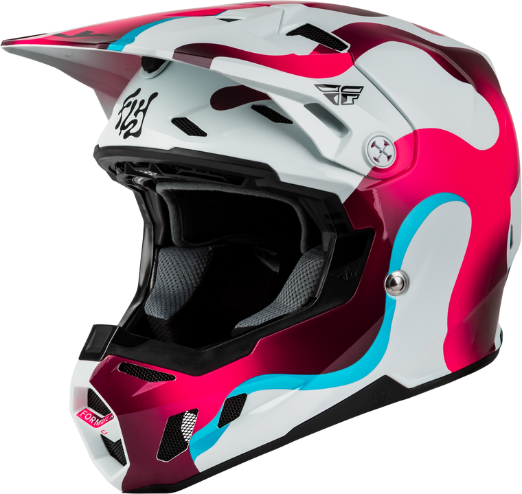 Fly Racing - Formula Cc Vibe Helmet White/pink/blue Md