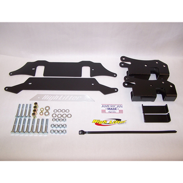 Increases ground clearance by 2in. by itself and when combined with larger diameter tires increases of up to 5in. are possible<br><br>Lowers the front A-arms similar to the design of lift kits designed for independent front suspension 4WD trucks<br><br>The rear lift rotates the rear axle and raises the ATV<br><br>Increases the space between the tires and fender to allow large tires to be mounted