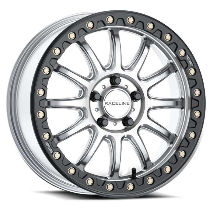 <p><font size="3">The new Raceline A14 Alpha beadlock wheel is designed exclusively for the new Can Am Maverick R in 6x139.7, Polaris RZR R in 5x114.3 bolt patterns. Its aggressive 12 scalloped spoke design with its contrasting beadlock ring gives it a true rally inspired race look</font></p><p><font size="3">Constructed out of heavy duty A356 aluminum with a forged 6061 beadlock ring with Grade 8 zinc beadlock hardware included</font></p><p><font size="3">Black-Out snap-in Raceline cap with contrasting red Pro Spec beadlock logos</font></p><p><font size="3">Engineered to be one of the strongest wheels available<br></font><span style="font-size: medium;">Hyper Silver w/ Black Beadlock Ring</span></p><br>