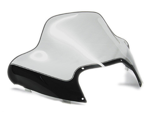 Precision cut to match OEM exactly<br><br>Made from .075in. thick Uvex butyrate which is heavier than most OEM models yet stays flexible at sub-zero temperatures<br><br>All windshields have permanently bonded trim for safety<br><br>Graphics windshields are silkscreened to a solid black color at the base to cover mounting area, then fade out as they move up the windshield for style<br><br>Tight quality control for a quality fit; manufacturer guarantees windshields against defects in material and workmanship<br><br>All windshields are clearly labeled and shrink-wrapped so that your customers receive clean, unmarked, high-quality windshields<br><br>Upon receiving, please verify that your windshields are correct before removing the plastic shrink-wrapping