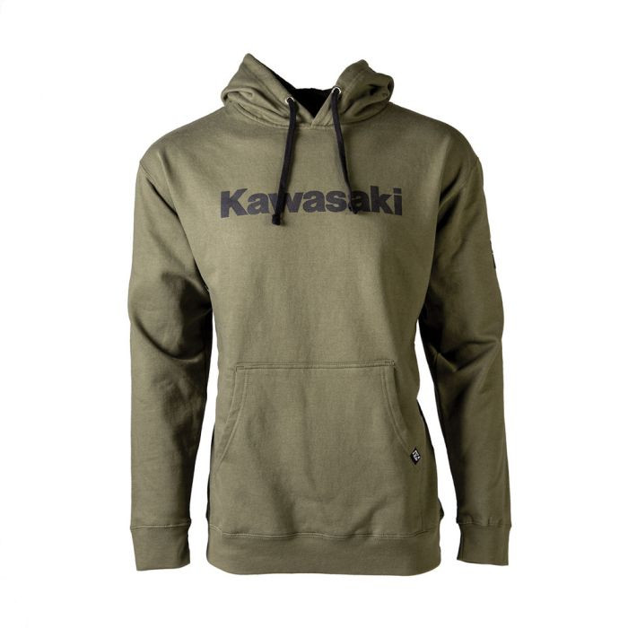 <p style="scrollbar-color: rgb(78, 82, 84) rgb(22, 25, 26); font-family: Montserrat, sans-serif; font-size: 14px;">Army Green Hooded Pullover Sweatshirt<br style="scrollbar-color: rgb(78, 82, 84) rgb(22, 25, 26);"></p><p style="scrollbar-color: rgb(78, 82, 84) rgb(22, 25, 26); font-family: Montserrat, sans-serif; font-size: 14px;">80% Cotton 20% Poly 7oz. Mid-weight Fleece</p><p style="scrollbar-color: rgb(78, 82, 84) rgb(22, 25, 26); font-family: Montserrat, sans-serif; font-size: 14px;">Screen printed front graphics and contrasting draw-cords</p><p style="scrollbar-color: rgb(78, 82, 84) rgb(22, 25, 26); font-family: Montserrat, sans-serif; font-size: 14px;">Officially licensed product</p>