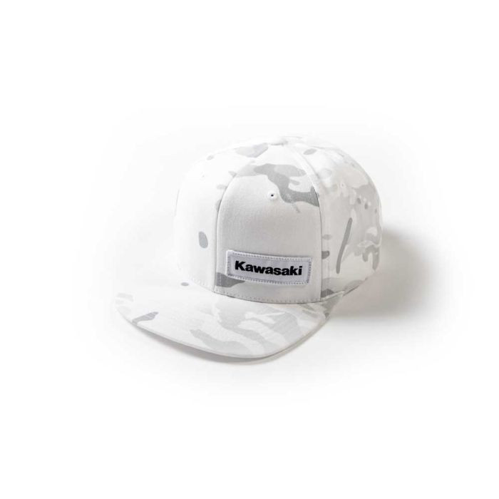 <p><font size="3">White Snow Camo</font></p><p><font size="3">Snap-Back Hat</font></p><p><font size="3">98% Cotton / 2% PU Spandex / 6 panel&nbsp;</font></p><p><font size="3">Front patch</font></p><p><font size="3">Official Yamaha licensed apparel</font></p>