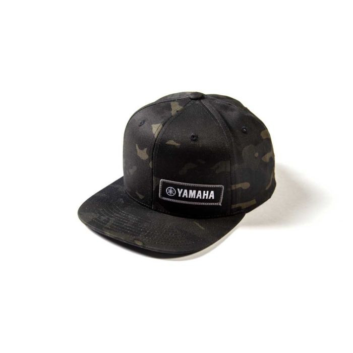 <p><span style="font-family: Montserrat, sans-serif; font-size: 14px;">Black Camo</span></p><p><span style="font-family: Montserrat, sans-serif; font-size: 14px;">Snap-Back Hat</span></p><p style="scrollbar-color: rgb(78, 82, 84) rgb(22, 25, 26); font-family: Montserrat, sans-serif; font-size: 14px;">98% Cotton / 2% PU Spandex / 6 panel&nbsp;</p><p style="scrollbar-color: rgb(78, 82, 84) rgb(22, 25, 26); font-family: Montserrat, sans-serif; font-size: 14px;">Front patch</p><p><span style="font-family: Montserrat, sans-serif; font-size: 14px;">Official&nbsp;Yamaha licensed apparel</span></p>