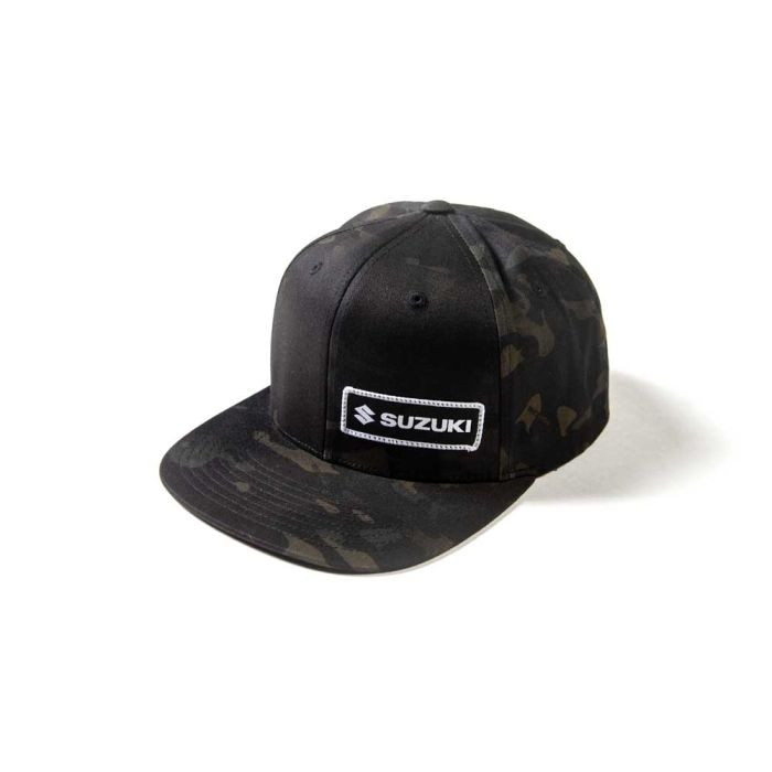 <p><font size="3">Black Camo</font></p><p><font size="3">Snap-Back Hat</font></p><p><font size="3">98% Cotton / 2% PU Spandex / 6 panel&nbsp;</font></p><p><font size="3">Front patch</font></p><p><font size="3">Official Yamaha licensed apparel</font></p>