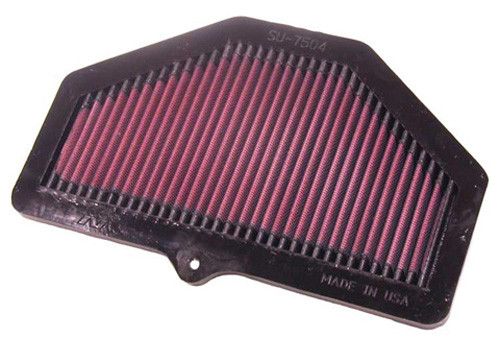 Million mile manufacturers warranty.<br><br>Washable and reusable.<br><br>High air flow for increased horsepower and torque.<br><br>Designed with less pleats in order to open up the intake tract.<br><br>Built with only two layers of special pleated cotton media.<br><br>Fits directly into your OEM air box assembly with an OEM-style sealing bead.<br><br>Race Spec sport bike filters are designed for closed course competition use only.<br><br>Made in the USA.<br><br>