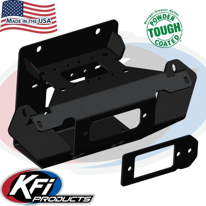 <p><span style="color: rgb(51, 51, 51); font-family: Roboto, Arial, Trebuchet, sans-serif; font-size: 15px;">KFI Products offers a dozens of winch mounts to suit a variety of ATV/UTV applications. Each winch mount features a steel constructed mount plate that, unlike other mounts, is metal bead blasted before it's powdercoated for the best possible finish prep. The protective black finish delivers rugged good looks and extreme durability. KFI winch mounts are easy to install and come complete with instructions. Order the model recommended for your off-road machine.</span></p>