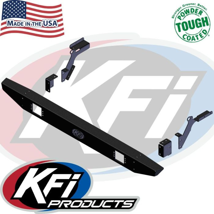<ul style="margin: 0px 0px 0.6em 5px; padding: 0px 0px 0px 20px;"><li style="margin: 0px 0px 5px;">100% MADE IN USA.</li><li style="margin: 0px 0px 5px;">KFI Formed bumper has 2 locations for 4" Flush Mounted Cube Lights.</li><li style="margin: 0px 0px 5px;">Constructed of steel.</li><li style="margin: 0px 0px 5px;">Unlike all other competitors, our bumpers are metal bead blasted before they are powder coated for the best possible finish prep.</li><li style="margin: 0px 0px 5px;">Powder coated Black Textured&nbsp;for supreme durability.</li><li style="margin: 0px 0px 5px;">Bumper tilts with the bed.</li><li style="margin: 0px 0px 5px;">Very easy to install.</li><li style="margin: 0px 0px 5px;">Complete installation instructions included .</li><li style="margin: 0px 0px 5px;">All mounting hardware included.</li><li style="margin: 0px 0px 5px;">Satisfaction guaranteed.</li></ul>