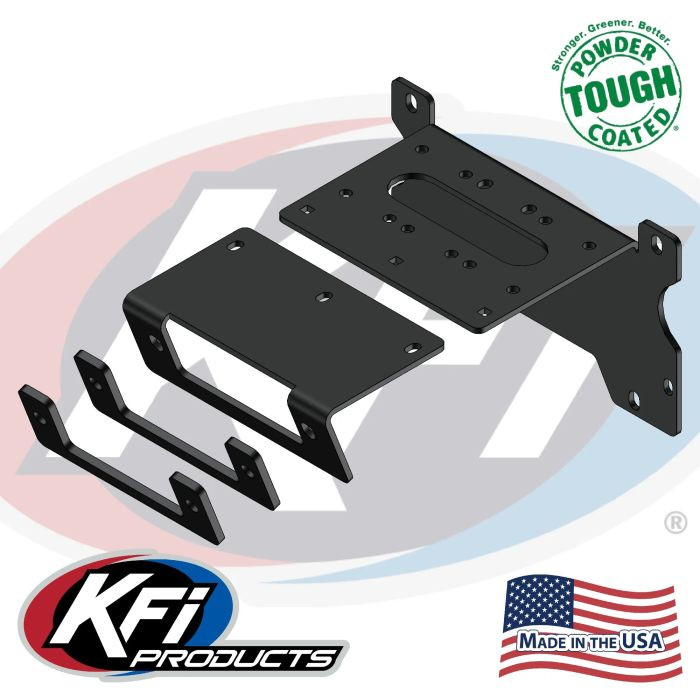 <p style=""></p><ul><li><font size="3">Mounts winch behind front bumper</font></li><li><font size="3" style="font-size: medium;">Constructed of 3/16" steel</font></li><li><font size="3">Bead blasted before they are powder coated for the best possible finish prep</font></li><li><font size="3">Powder coated black for supreme durability</font></li><li><font size="3">Easy to install</font></li><li>100% made in the USA</li></ul><p></p>