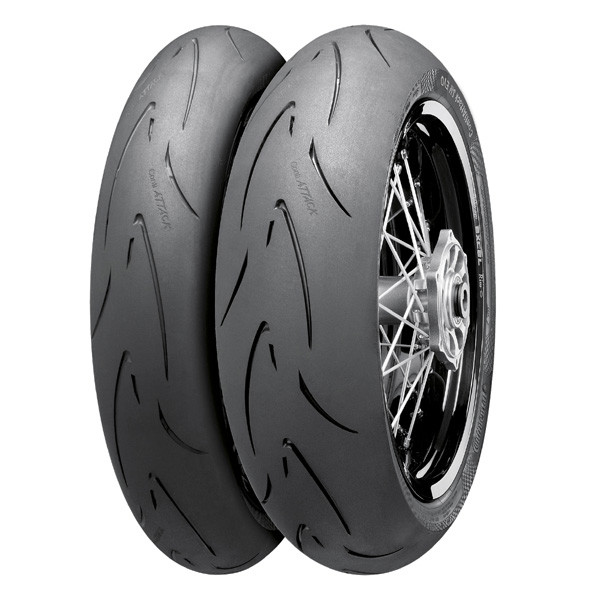 <p>New compound for a higher grip level in changing conditions (i.e. semi wet roads) as well as more mileage at the rear tire.</p><p>Wide application range from mid-sized sports motorcycles to Supermotos due to the construction and the sporty design.</p>p>Easy handling with controllable reaction on the limit.<p></p><p>0° steel-belt construction for high stability and direct feedback when braking into and accelerating out of curves.</p><p>TractionSkin ensures an extremely safe and short break-in time.</p>