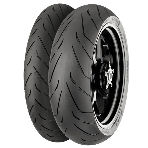 <p>German engineered Sport Touring Tire for the demanding rider</p><p>Highest Continental quality standards - newly developed tire from the test winning Korbach engineering team</p><p>Newly developed tire for comfortable touring and agile handling on country roads</p><p>Modern tread compound, inspired by the test winning ContiRoadAttack 3 technology</p><p>High mileage thanks to non-tangent profile grooves at the central tread of the rear tire</p><p>A new silica-technology guarantees a high micro-interlocking with the asphalt</p><p>Tread design with an extra-large positive proportion for a higher mechanical grip</p>