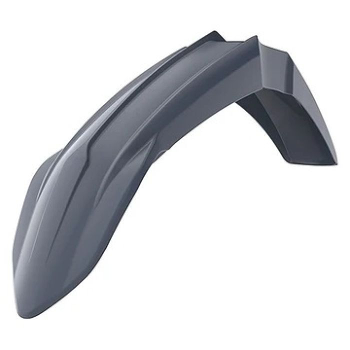 <ul><li>Polisport's Durable Gloss Polypropylene (DGP), the first plastic composition for off-road that incorporates maximum gloss and high resistance to breaking.</li><li>Injection-molded, quality Front Fender with a perfect O.E.M. type fit and space for sponsorship decals.</li><li>Exact replica of stock O.E.M. plastic fender but stronger.</li><li>Inexpensive alternative to O.E.M. replacement parts.<ul></ul></li></ul>