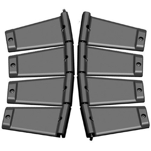 <p>Assists in guiding the snowmobile off your trailer and onto the ramp of a V-front trailer</p><p>Flex-Glides Low and High can be combined to complete enclosed V-front trailers</p><p>Flex-Glides are designed to adjust to fit any enclosed or open V-front trailer</p><p>Protect your trailer as well as your snowmobiles skis from unnecessary damage</p><p>Made of high-quality HDPE plastic for durability</p><p>Sold in sets of eight with stainless steel fasteners</p>
