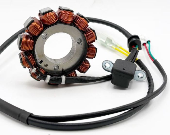 <p>High output stator <br>110 watts of electrical power vs. OEM's output of 83 watts<br>This stator comes complete with the OEM style pick-up/trigger and connector<br><br></p><p>KTM OE: 79239404000</p><p>Fits:<br>125 SX / 125 XC (23-25)<br>TC125 (23-24)<br>MC 125 (24-25)<br>MC 150 (25)</p>