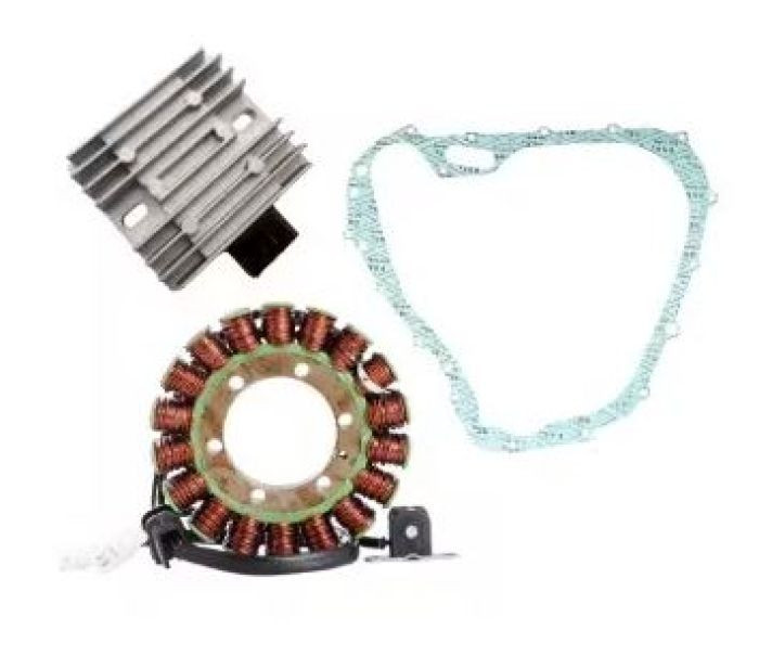<p style="scrollbar-color: rgb(78, 82, 84) rgb(22, 25, 26);">This complete charging kit is designed to make the repair job as easy as possible.&nbsp;</p><br style="scrollbar-color: rgb(78, 82, 84) rgb(22, 25, 26);"><p style="scrollbar-color: rgb(78, 82, 84) rgb(22, 25, 26);">Kit includes:</p><p style="scrollbar-color: rgb(78, 82, 84) rgb(22, 25, 26);">New stator</p><p style="scrollbar-color: rgb(78, 82, 84) rgb(22, 25, 26);">New Hot Shot rec/reg</p><p style="scrollbar-color: rgb(78, 82, 84) rgb(22, 25, 26);">New stator gasket<br><br>Suzuki OE:<br><span style="scrollbar-color: rgb(78, 82, 84) rgb(22, 25, 26);">32101-31G00 (stator)<br>32800-42F00, 32800-42F10 (rec/reg)<br>11483-31G00 (gasket)</span><font size="3"><br><br></font></p>