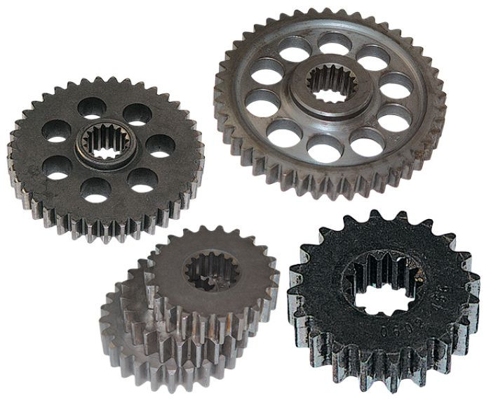 <p>Manufactured at TEAMs ISO 9902 certified facility using the latest technology</p><p>Made with heat-treated, case-hardened machine steel</p><p>High-quality construction means gears have proper fitment and maximum efficiency</p><p>TEAM Hyvo gears for Polaris and Yamaha</p><p>Use 3/4in. Hyvo top and bottom gears</p><p>Will not interchange with any previous model or style</p><p>Must be used with Hyvo chain</p>