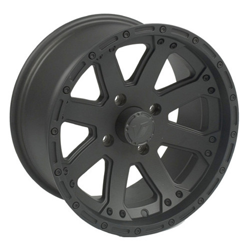 <p><span style="font-family: lucida sans unicode,lucida grande,sans-serif"><strong>WHEEL SIZE: </strong>12 x 7 4"BS<br /><strong>BOLT PATTERN: </strong>4 x 156<br /><strong>LUGS: </strong>.375" x 24</span><br /><br /><br /><span style="font-family: lucida sans unicode,lucida grande,sans-serif">- Clear coated for ease of maintenance and long lasting beauty<br />- Ruggedly built<br />- Lifetime structural warranty for manufacturer's defects<br />- Center Caps included with each wheel - lug nuts must be ordered separately</span></p>