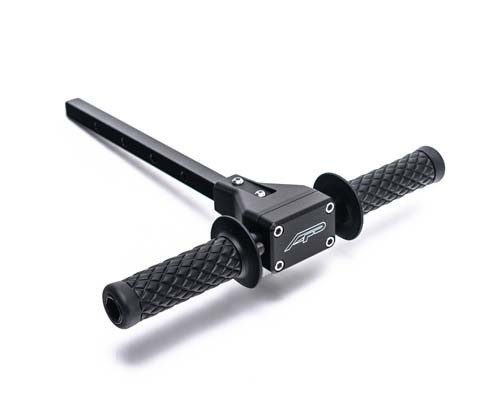 Polaris RZR Black Passenger Grab Bar with Lug Wrench - Agency Power