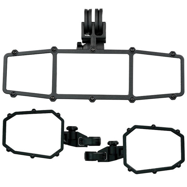 Kawasaki Mule / Ridge / Teryx Elite Series 1 UTV Trifecta Pack - (2) Elite Sideview mirrors (1) Elite rearview mirror - ATV TEK