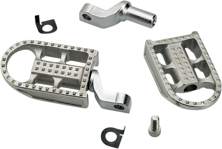Biltwell - Mushman Step Footpegs - Polished - Mushman Footpegs - 7002-302-02