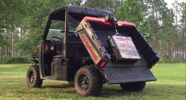 Honda Pioneer 700 Game Loader (With 2000LB Warn Winch) Rear Bed Lifting Solution - Bowdup