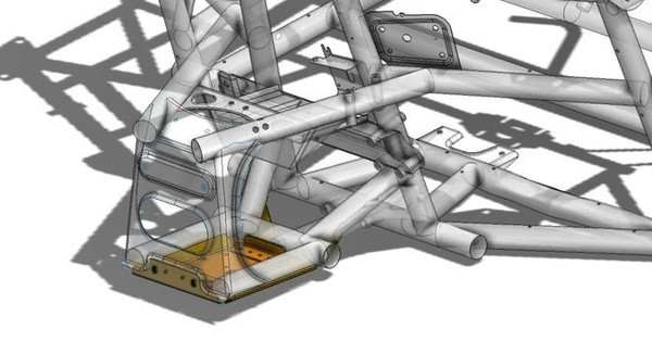 Can Am Maverick X3 Chromoly Front Diff Tray - CT Race Worx