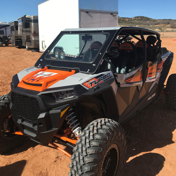Polaris RZR 1000 Front Windshield To Fit SDR Cage - Dirt Warrior Accessories