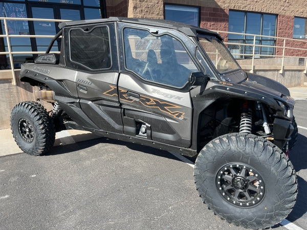 Kawasaki Teryx KRX 1000 4-Seat Cab Enclosure "The Vault"Upper Side Doors & Panels - Dirt Warriors Accessories