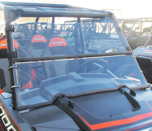 Polaris RZR 900 / XP 1000 / XP Turbo Two-Piece Windshield (DOT Approved) - Dot Weld