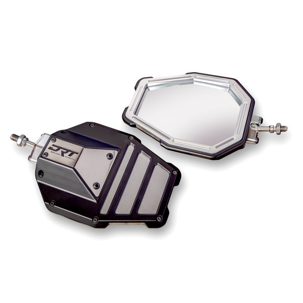 Polaris RZR Billet Aluminum Tactical Convex Side Mirror Set - DRT Motorsports