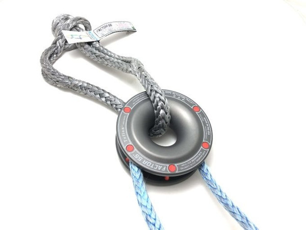 Polaris RZR Rope Retention Pulley and Standard Duty Soft Shackle Combo - Factor 55