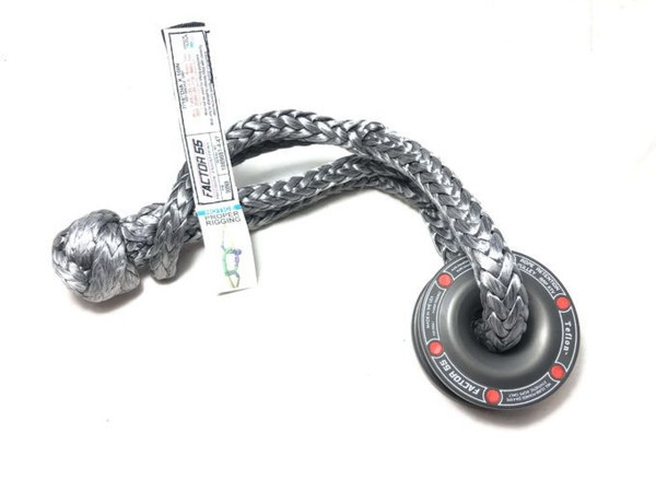 Polaris RZR Rope Retention Pulley XTV and Standard Duty Soft Shackle Combo - Factor 55