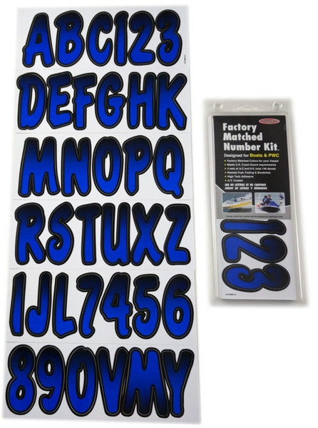 Honda Pioneer/Talon Factory Matched Blue Metallic/Black 3"³ Registration Kit - Hardline