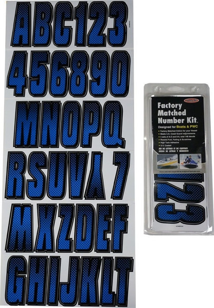 Polaris RZR Factory Matched Blue/Black 3"³ Registration Kit - Hardline