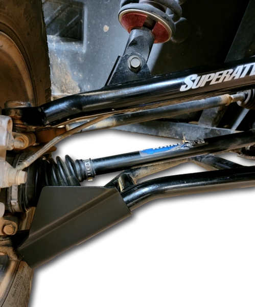 Polaris Ranger Boot Guards for SuperATV High Clearance 2"³ Forward A-Arms - Hi-Standard
