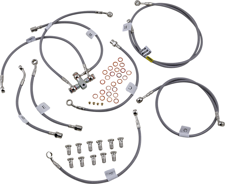 Galfer - Brake Line - Stainless Steel - Brake Line Kit - FK003D420-9