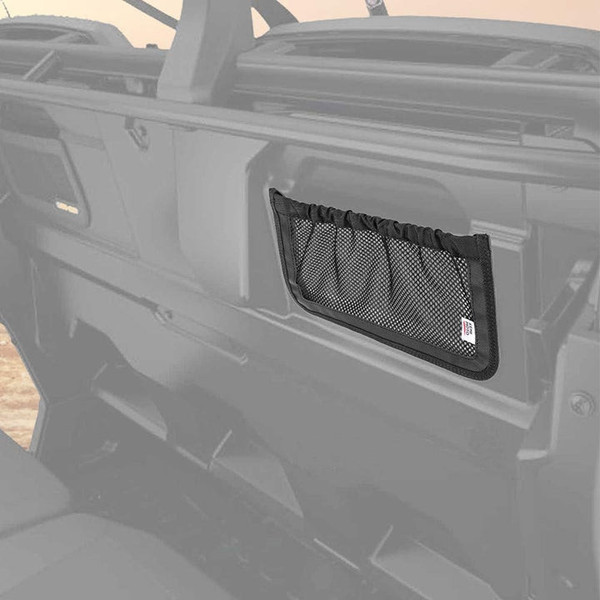 Can-Am Defender MAX UTV Rear Backrest Storage Nets - Kemimoto