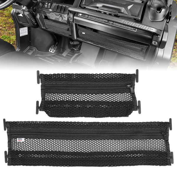 Can-Am Defender/Defender Max Dash Storage Nets -2 Pc - Kemimoto