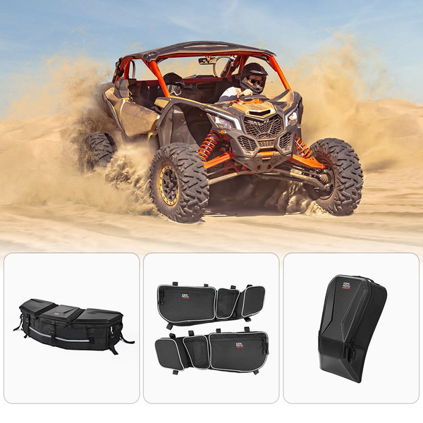 Can-Am Maverick X3/ Maverick X3 Max Front & Center & Rear Storage Bags - Kemimoto