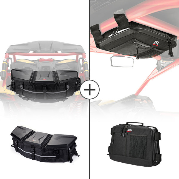 Can-Am Maverick X3/ Maverick X3 Max Rear & Roof Storage Bags - Kemimoto