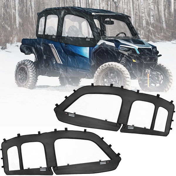 Polaris General 4 XP 1000 Soft Cab Enclosure Upper Doors - Kemimoto