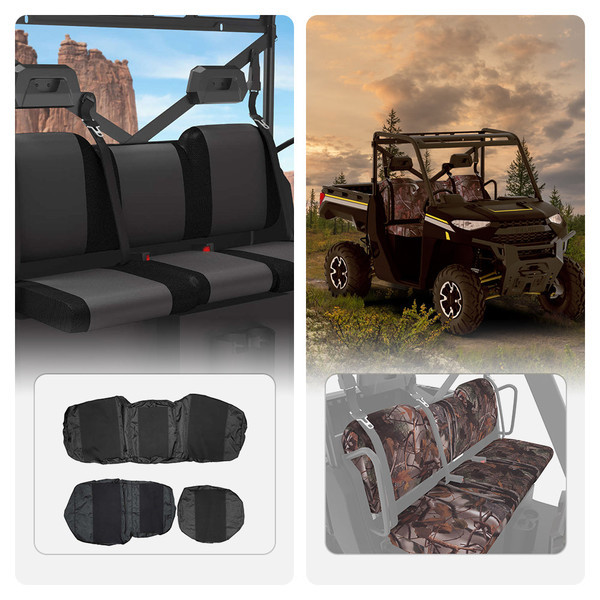 Polaris Ranger 1000/ XP 1000 Waterproof Seat Cover & Camouflage Seat Cover - Kemimoto