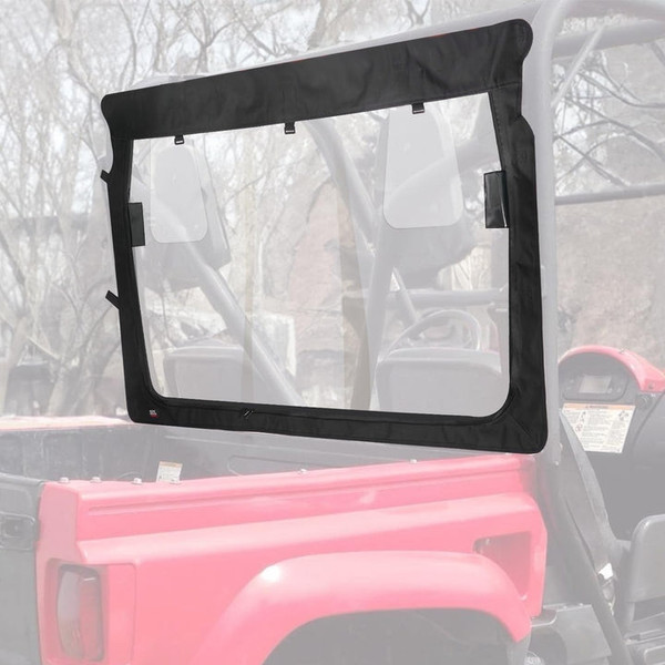 Polaris Ranger 500 Rear Windshield with Zipper Back - Kemimoto