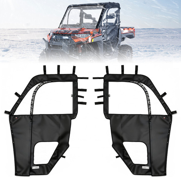 Polaris Ranger XP 1000 Cab Enclosure Upper Doors - Kemimoto
